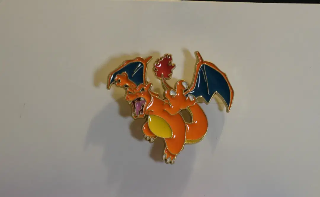 Large Gold Charizard Pin Badge