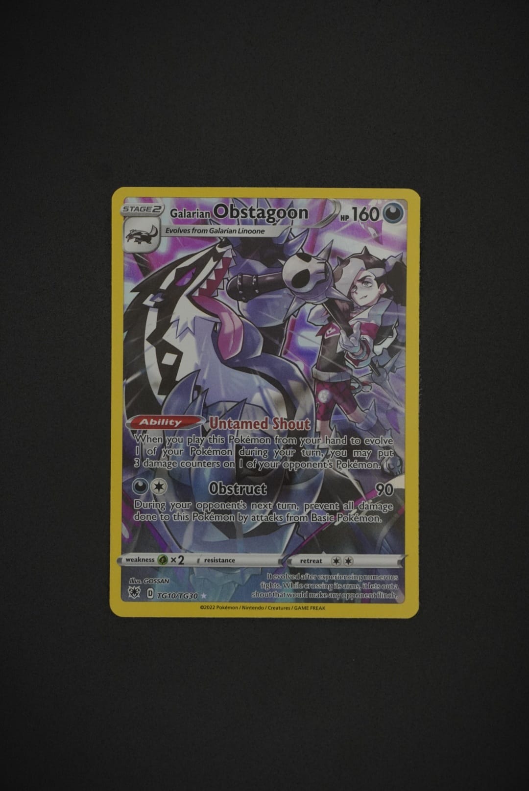 Galarian Obstagoon Trainer Gallery (TG10/TG30 Astral Radiance)